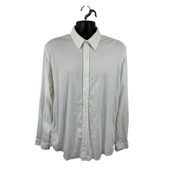 Buttercloth Other - Buttercloth Performance Dress Shirt Longsleeve Mens Size XL Tall Fit White